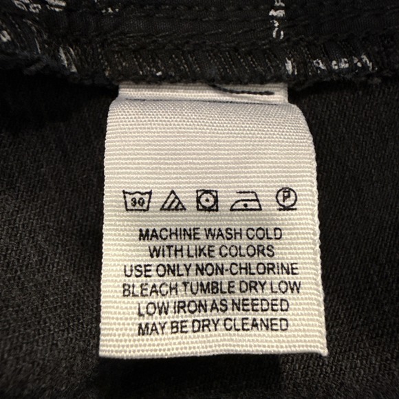 We The Free Skirt Women's 31 Black Jade Belted Denim Mini Pleated Dark Wash Jean - Picture 6 of 6